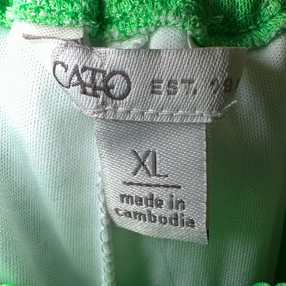 Cato Bright Green Tiered Dress NWT - Picture 3 of 8